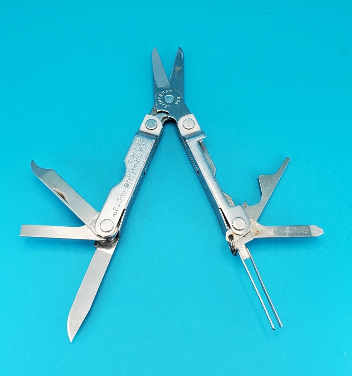 Leatherman Micra Multi-Tool, Knife, Scissors, Key Ring, Stainless!
