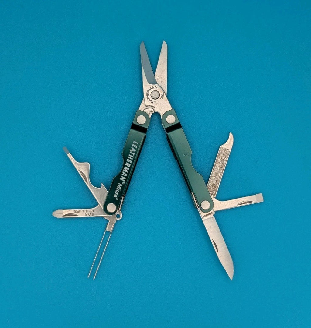 Leatherman Micra Multi-Tool Knife Scissors Key Ring! MIXED COLORS! LOT OF 5!