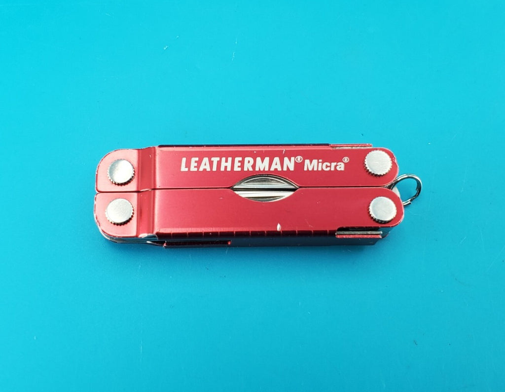 Leatherman Micra Multi-Tool, Knife, Scissors, Key Ring, Red!