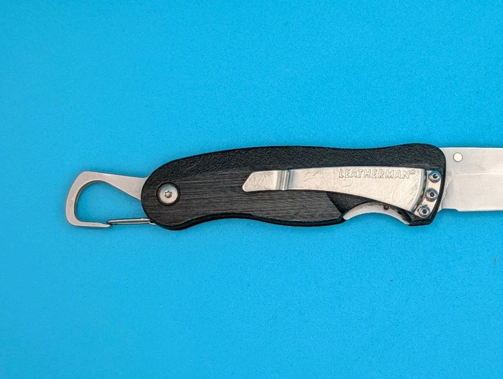 Leatherman Crater C33 Plain Edge Pocket Knife! Black!