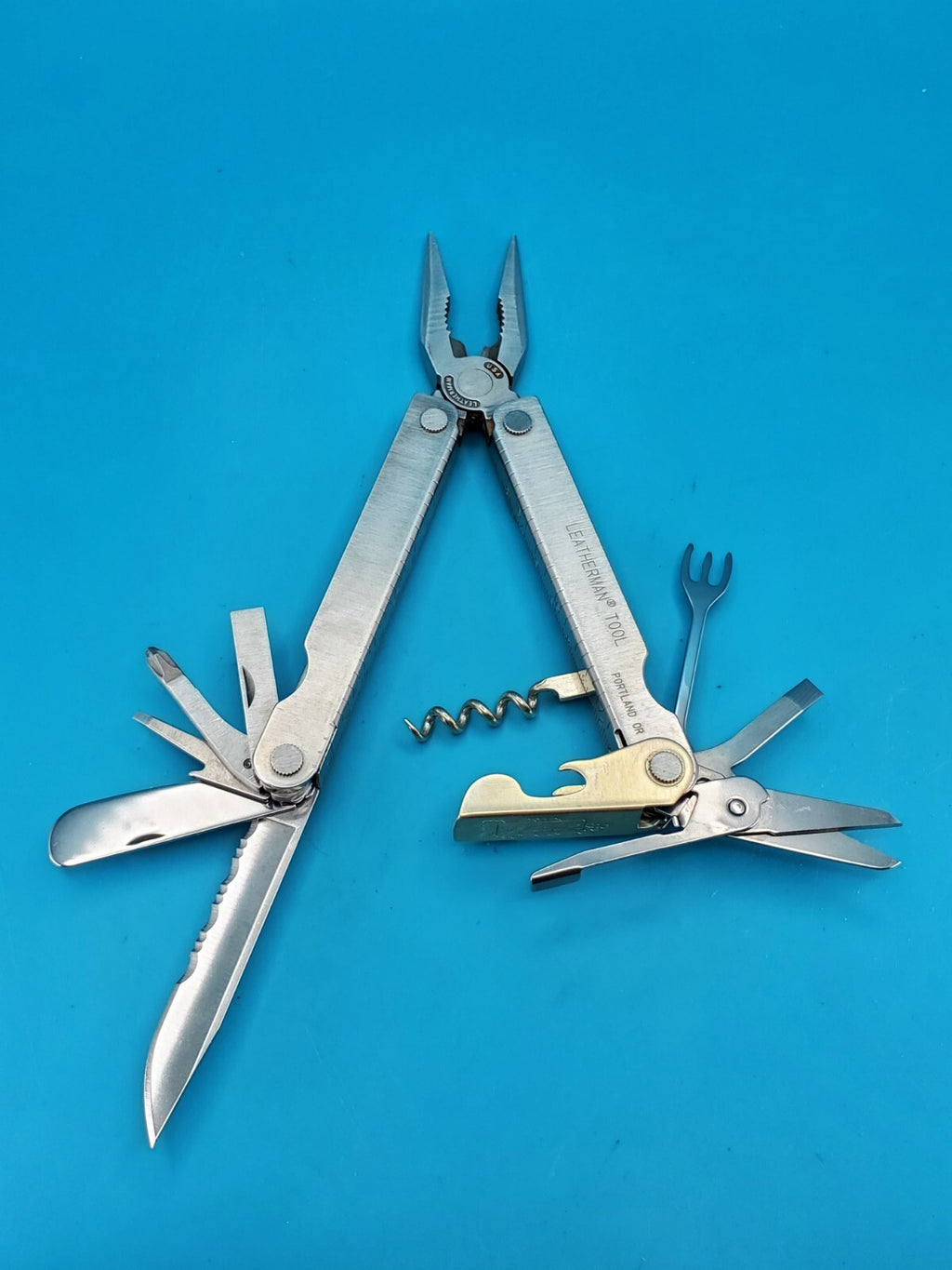 Leatherman Flair Multi-Tool Stainless Knife Pliers USA! With Sheath! 09/00 Date!