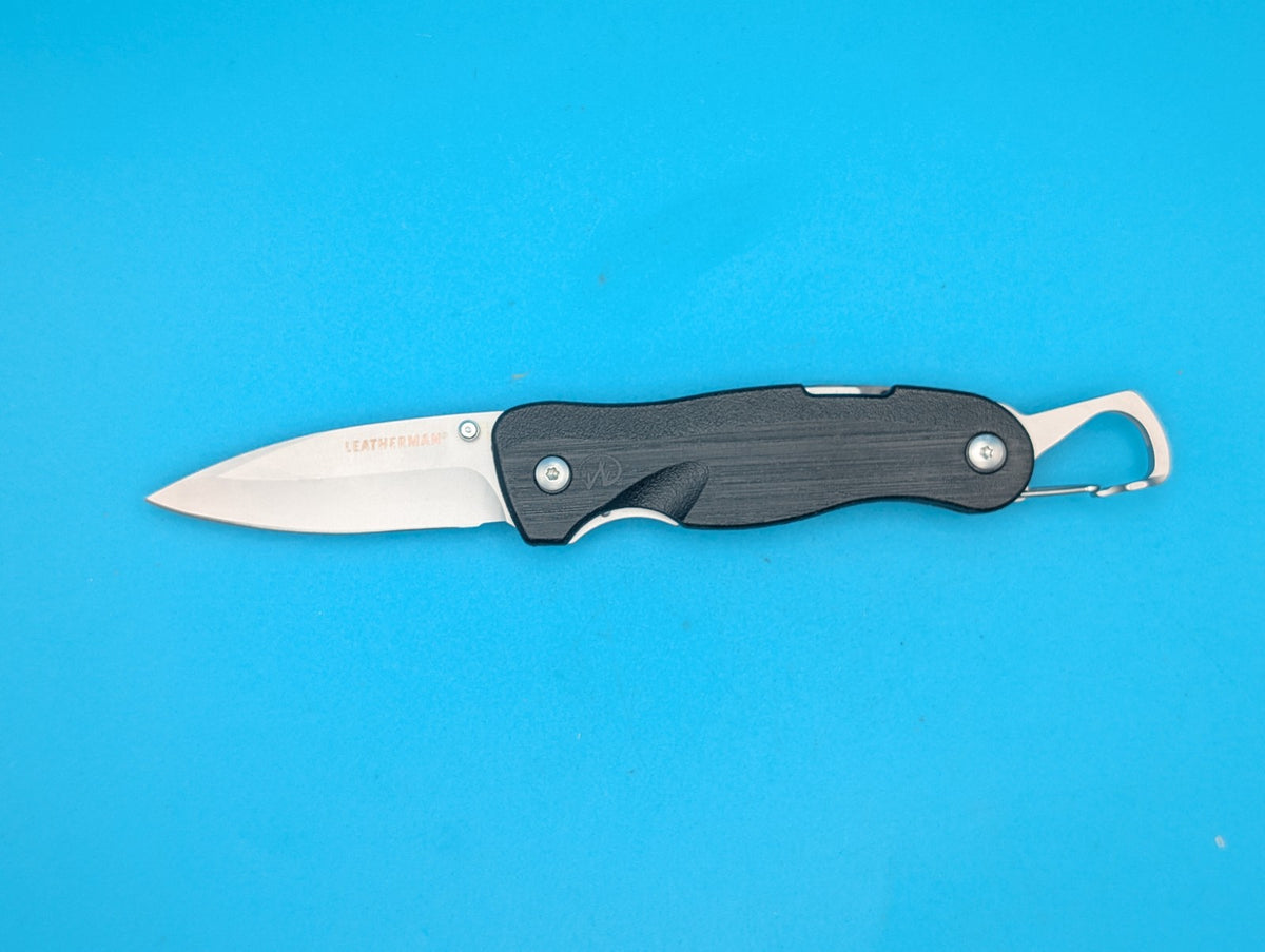 Leatherman Crater C33 Plain Edge Pocket Knife! Black!