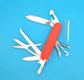 Custom Victorinox Fieldmaster Red & Blue Swiss Army Knife Multi Tool!