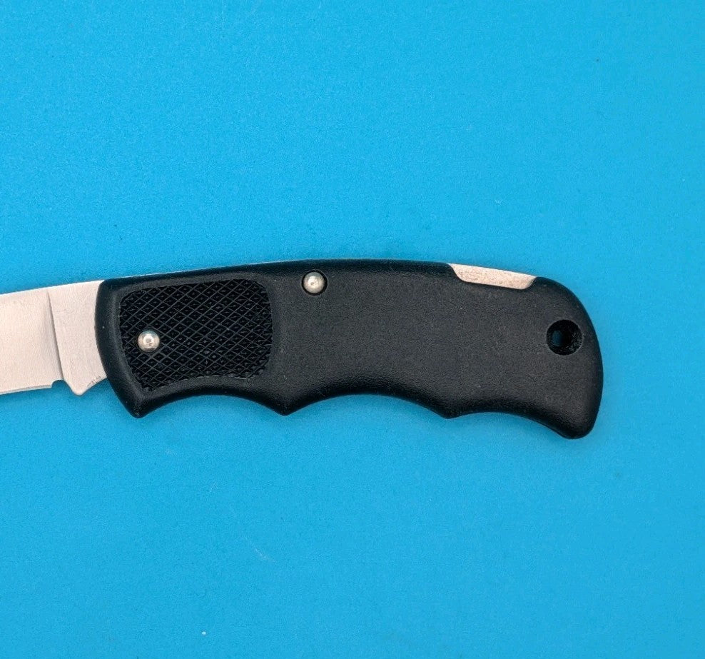 Cutco 1886 Plain Edge Blade USA Lockback Knife! Black Handle!