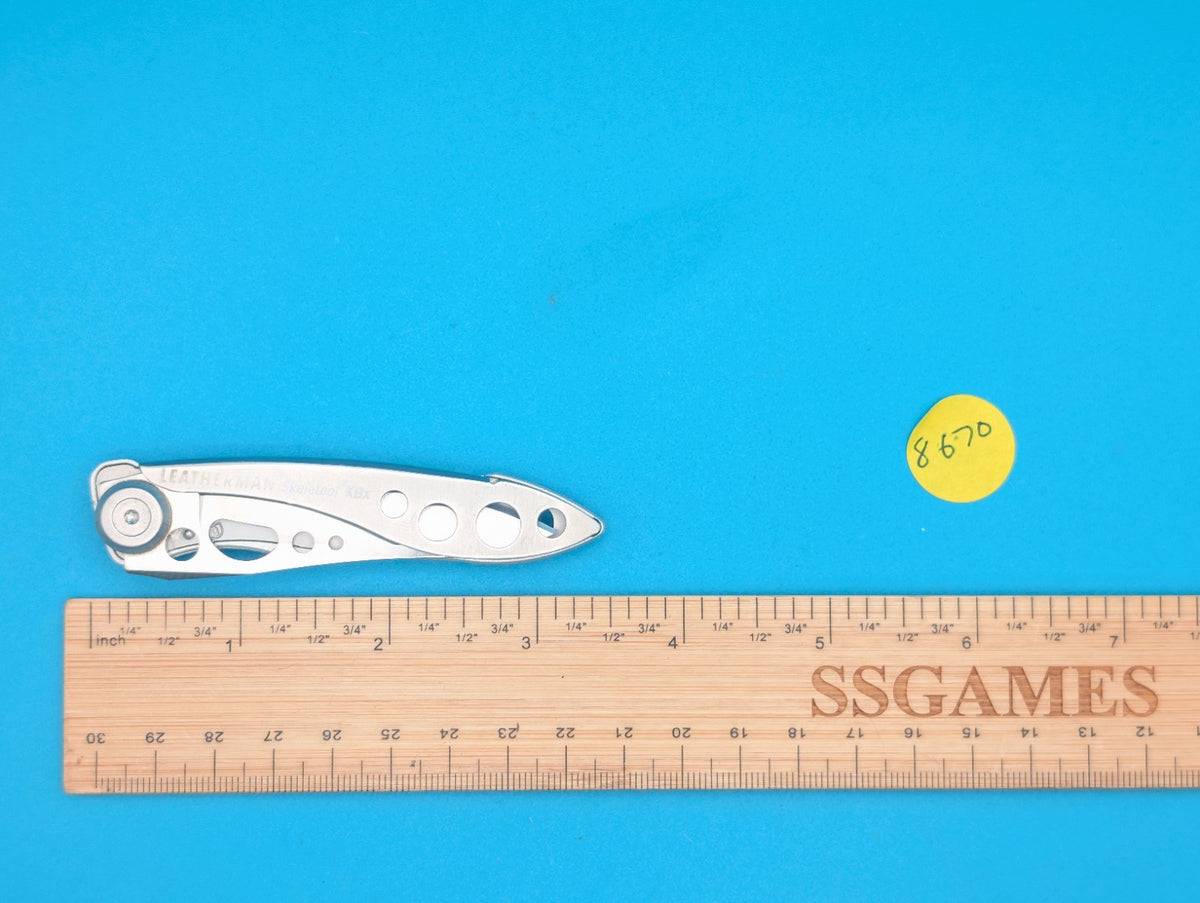 Leatherman Skeletool KBx Pocket Knife w/ Bottle Opener, Silver