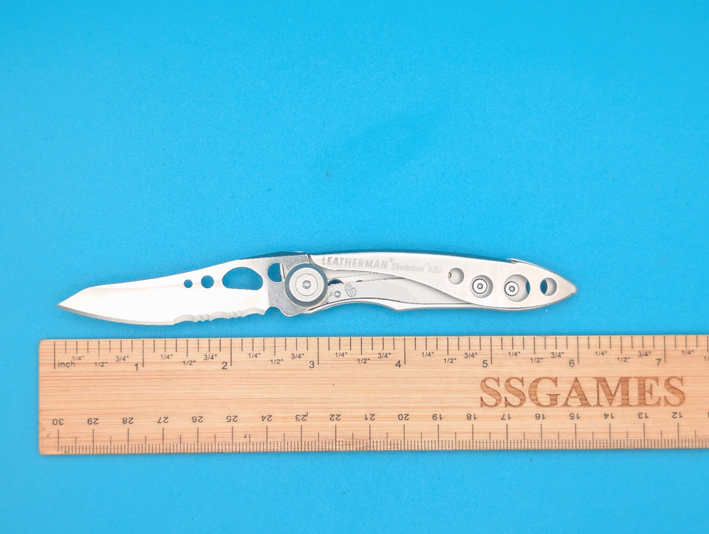 Leatherman Skeletool KBx Pocket Knife w/ Bottle Opener, Silver