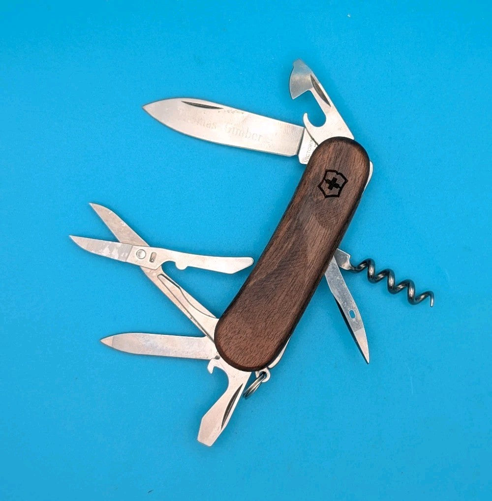 Victorinox Delemont EvoWood 14 85mm Swiss Army Knife Multi-Tool! *THOMAS GIMBER*