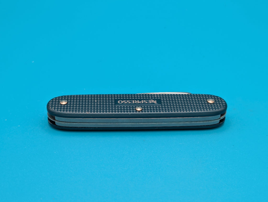 Victorinox Pioneer NESPRESSO Teal Blue Limited Edition Swiss Army Knife! 2018