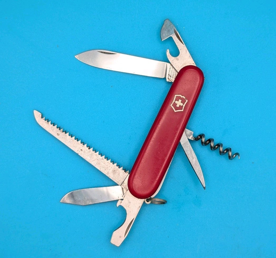 Vintage Victoria Victorinox Economy Camper Swiss Army Knife Multi Tool!