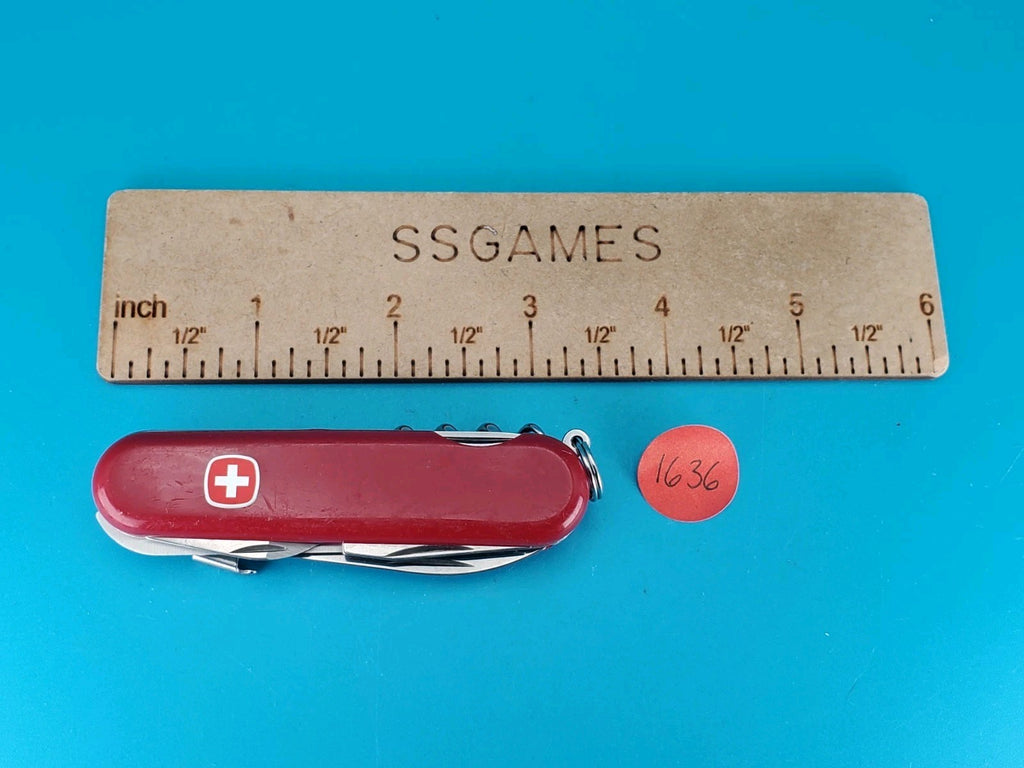 Wenger Alpine Backpacker Swiss Army Knife Multi Tool! With Serrated Blade!
