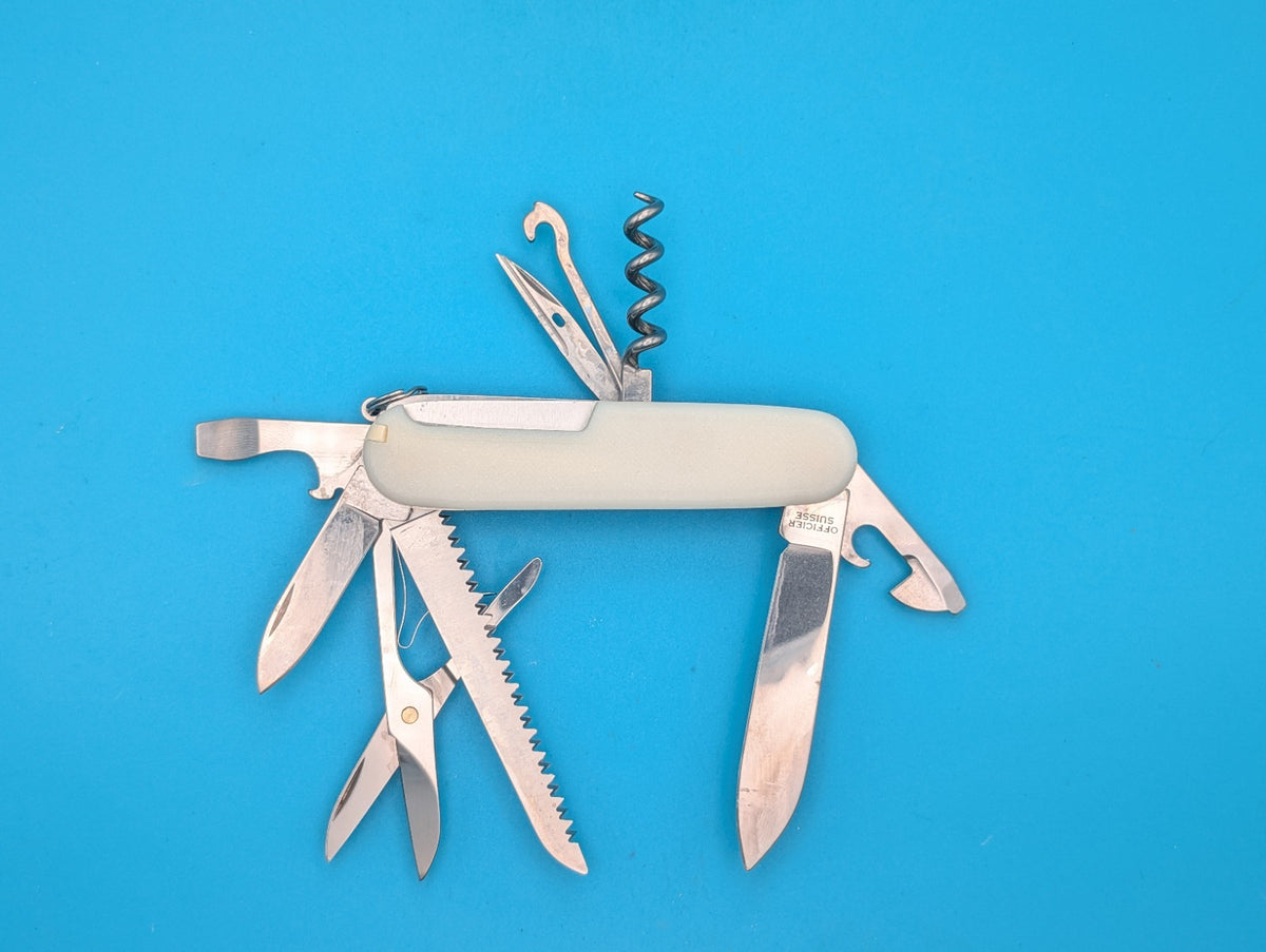 Custom Victorinox Huntsman Glow in the Dark Swiss Army Knife Multi Tool!