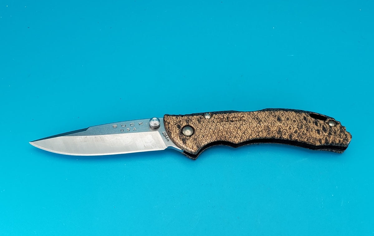 Buck USA 284 Lockback Folding Pocket Knife! COPPERHEAD SNAKE DESIGN