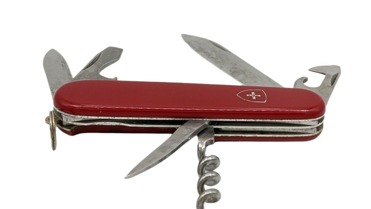 Victorinox Tourist Clip Point Blade Swiss Army Knife Vintage Rare!