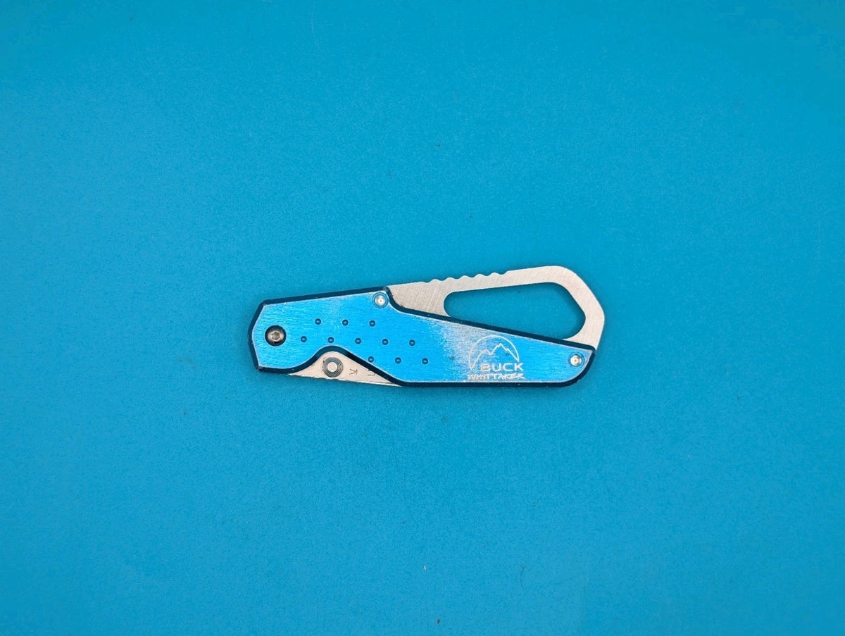 Buck Whittaker 752T Single Blade Combo Edge Pocketknife! 2003