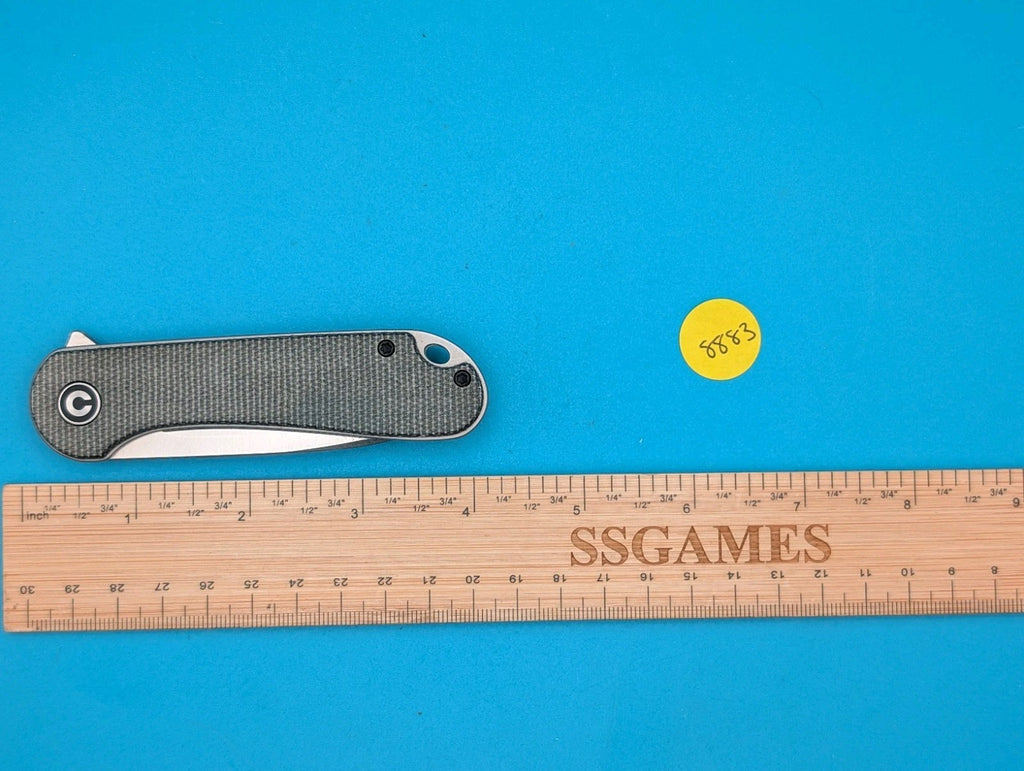 Civivi ELEMENTUM Liner Lock Folding Knife 3" D2 Steel Blade Micarta Handle! USED