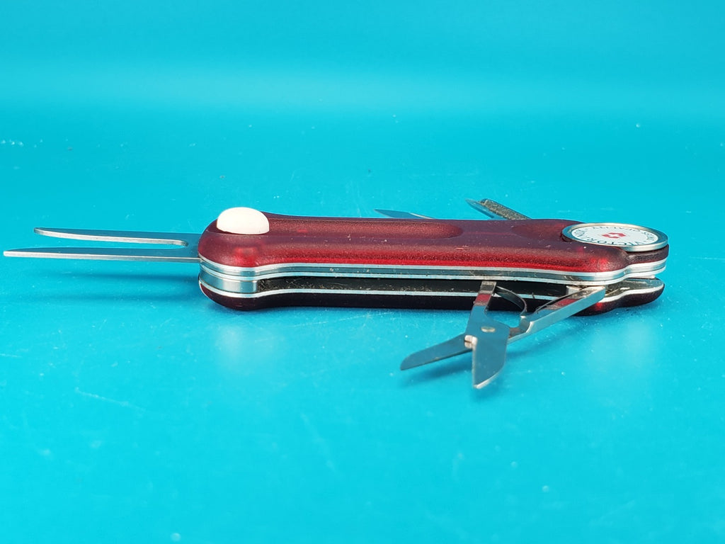 Victorinox Golf Tool Swiss Army Knife! Red Translucent! *GOLDENSTATE*