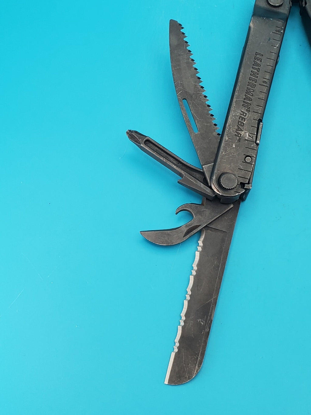 Leatherman Rebar Multi-Tool, Black Oxide, Puma on Handle