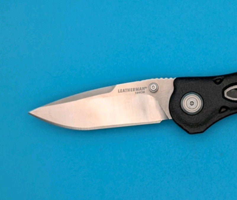 Leatherman K500X Black Lockback Plain Edge Folding Pocket Knife! RARE!