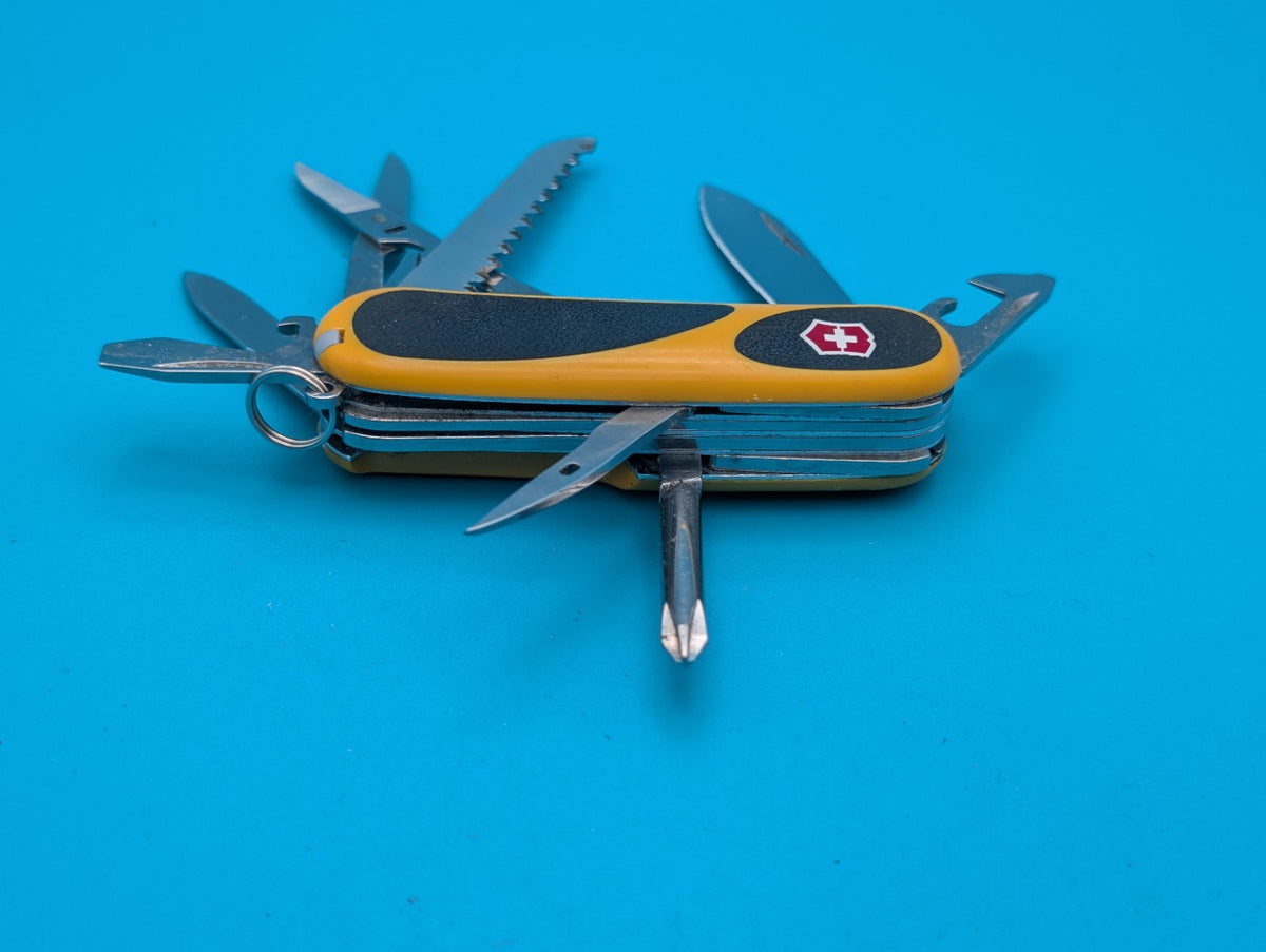 Victorinox EvoGrip S18 Yellow & Black Swiss Army Knife Multi Tool