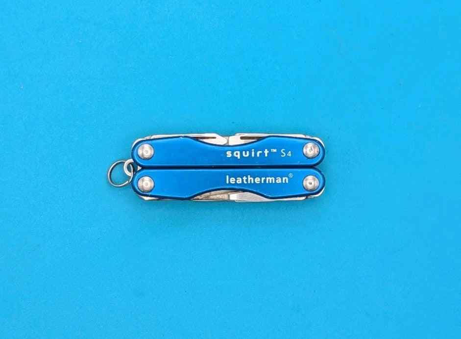 Leatherman Squirt S4 Multi-Tool, Key Ring, Retired, BLUE!