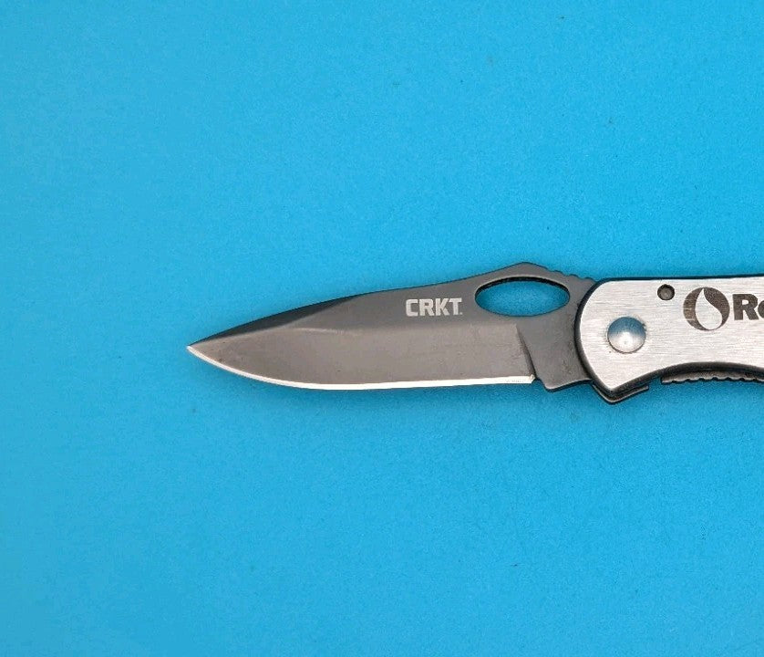 CRKT 6480 Pazoda Folding Pocket Knife Gray Plain Edge Frame Lock!
