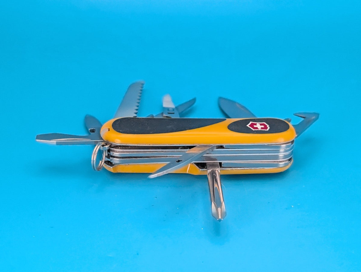 Victorinox EvoGrip S18 Yellow & Black Swiss Army Knife Multi Tool!