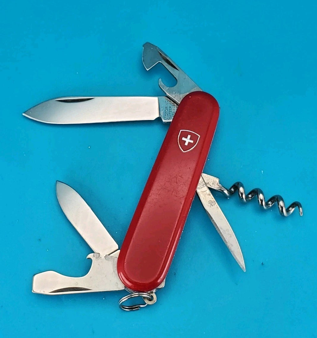 Vintage Victorinox Economy Recruit Swiss Army Knife Multi Tool! 84mm