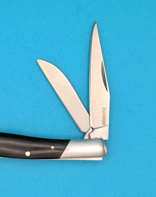 Kershaw 4386 Iredale Slipjoint Pocket Knife 3 Blade Clip Point Micarta Handle!