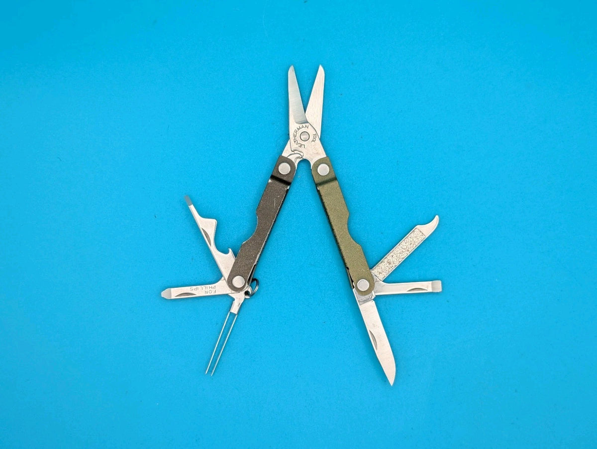 Leatherman Micra Multi-Tool, Knife, Scissors, Key Ring, Spruce!