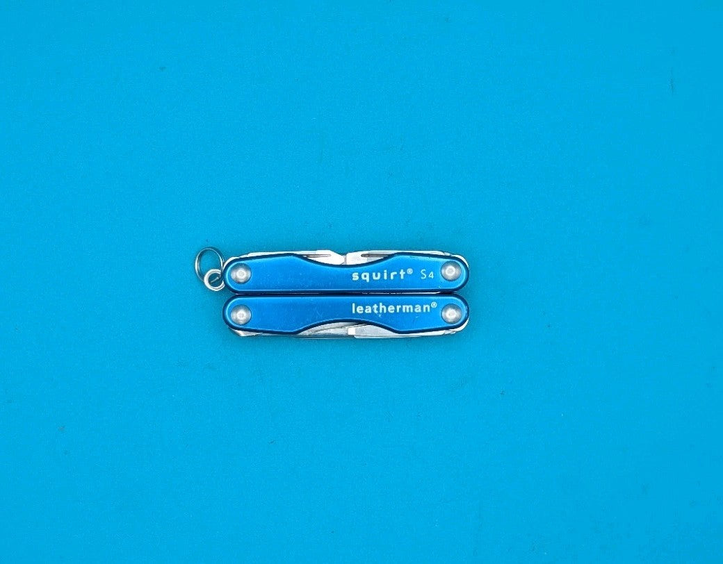 Leatherman Squirt S4 Multi-Tool, Key Ring, Retired, BLUE!