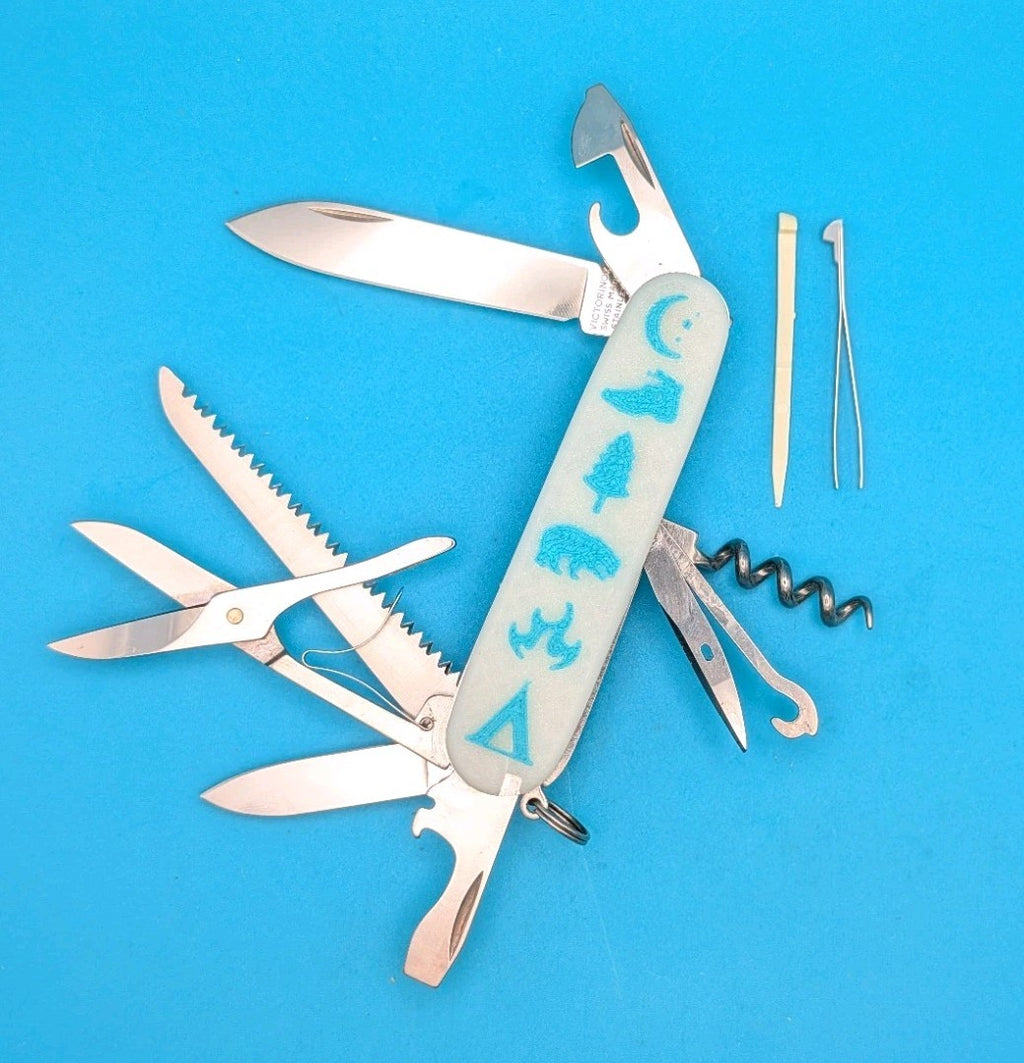 Custom Victorinox Huntsman Glow in the Dark Swiss Army Knife Multi Tool!