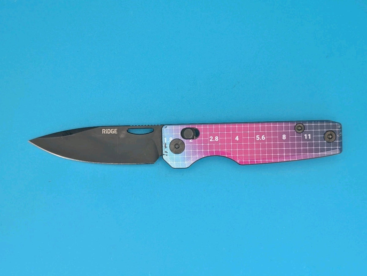 Ridge Knife Everyday Folder 14C28N Plain Edge Axis Lock Folding Pocket Knife!