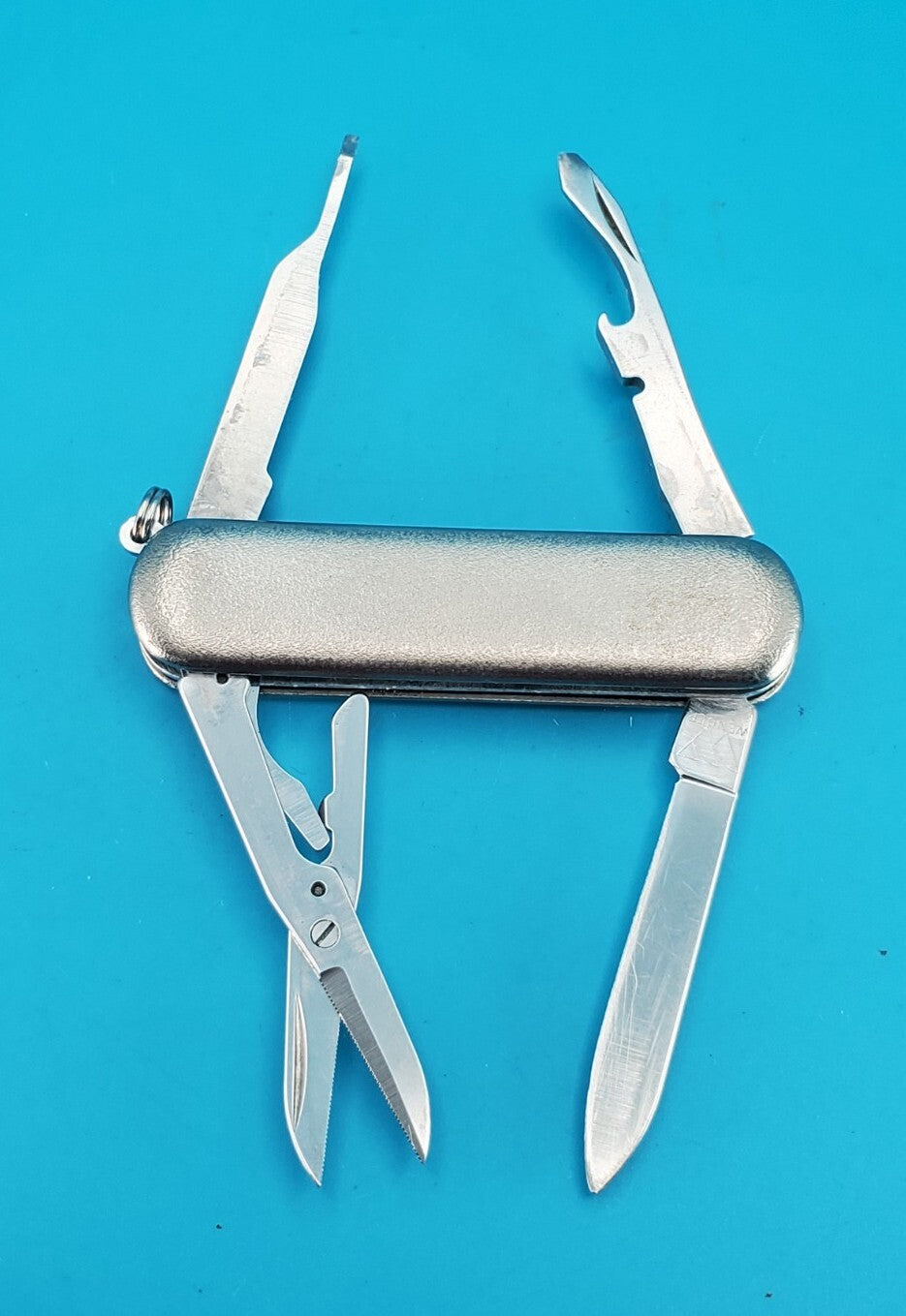 Wenger Brushed Stainless Steel PocketTech Swiss Army Knife Multi Tool! RARE!