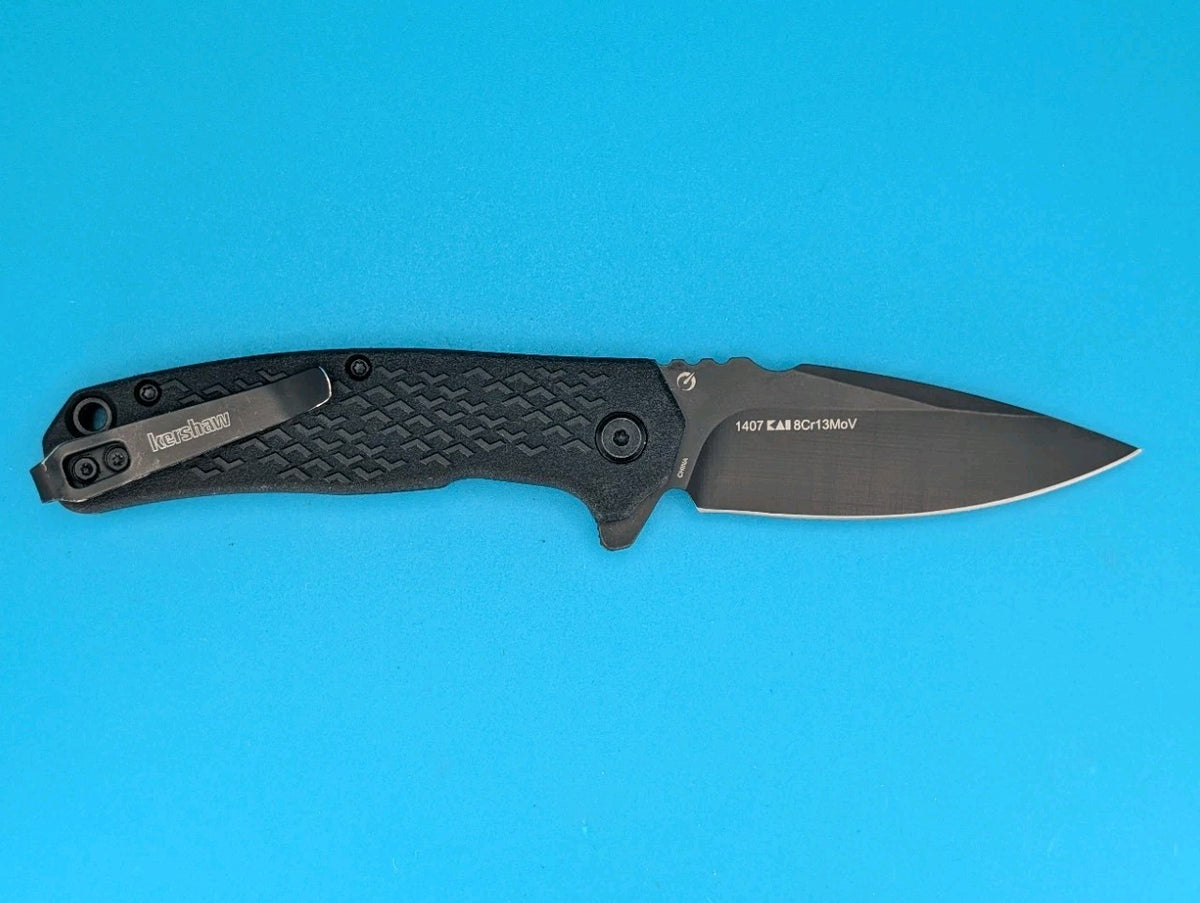 Kershaw Knives Conduit Liner Lock 1407 Black GFN Stainless Pocket Knife!