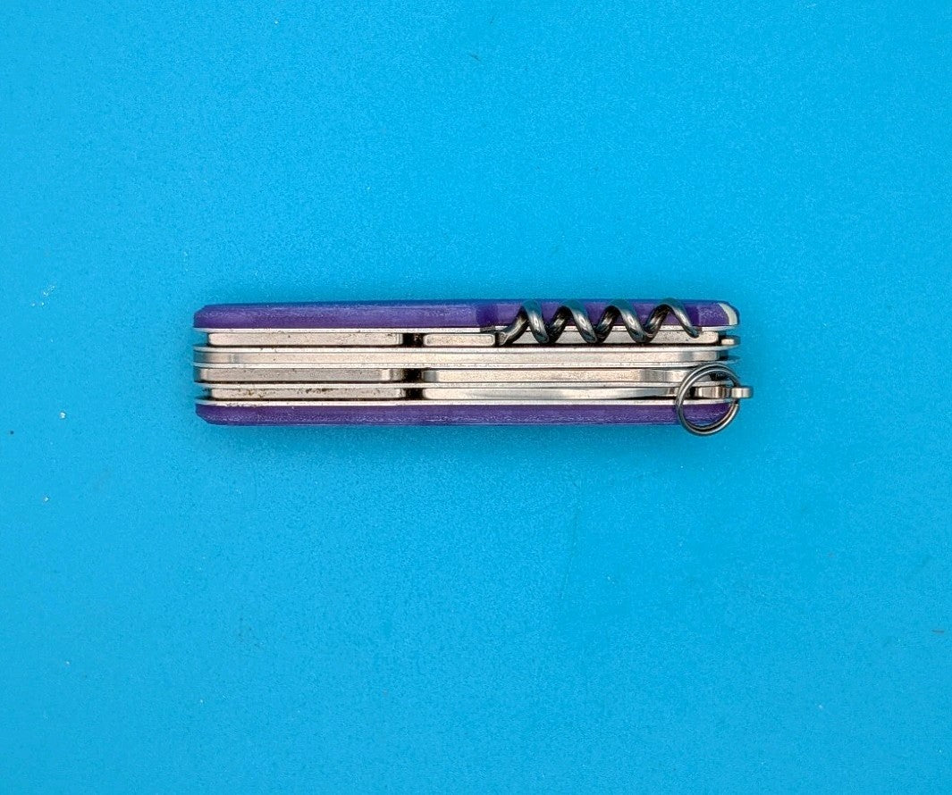 Victorinox Huntsman Electric Purple Glow in the Dark Swiss Army Knife, 91mm