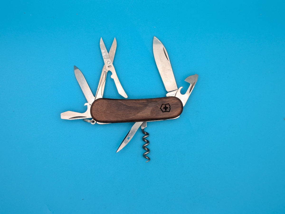 Victorinox Delemont EvoWood 14 85mm Swiss Army Knife Multi-Tool! *THOMAS GIMBER*