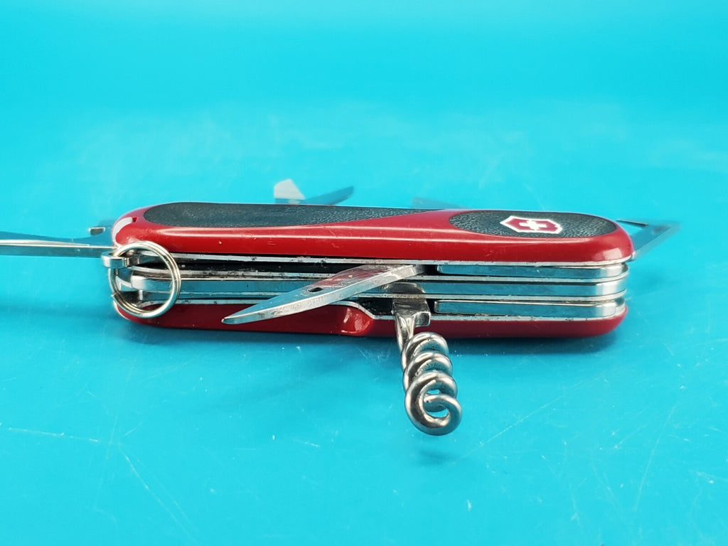 Victorinox Delemont EVOGRIP 14 Red & Black Swiss Army Knife Multi Tool!