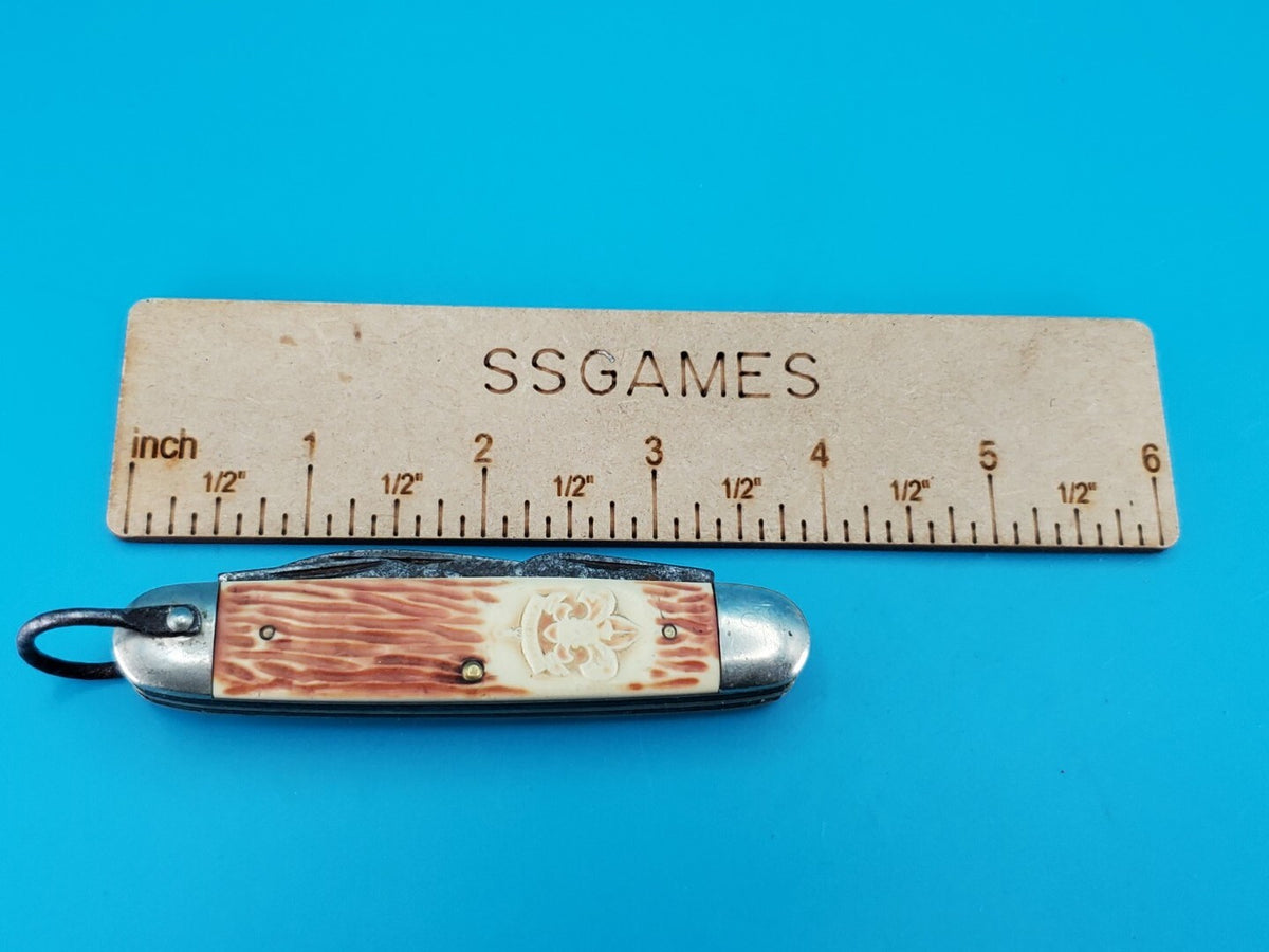 Vintage Imperial Providence RI 4 Blade Boy Scout Multi Tool Pocket Jack Knife