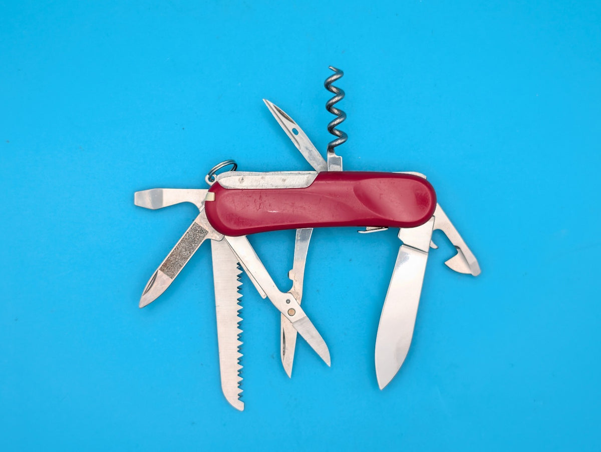 Victorinox Evo S17 Red Swiss Army Knife Multi Tool! With Locking Main Blade!