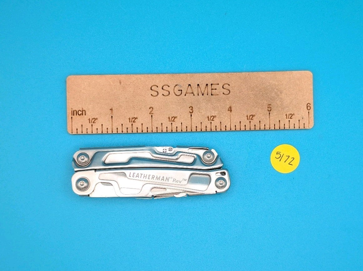Leatherman Rev 3.8" Multi-Tool, Stainless!  With Sheath!