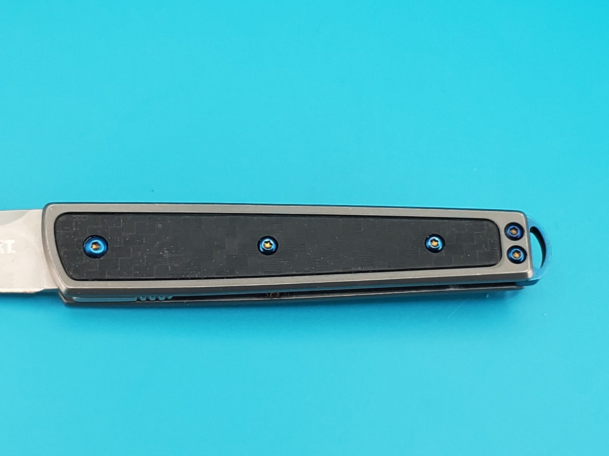 CRKT Symmetry Knife GRN Handle 8Cr13Mov SS Blade IKBS B.B. Pivot 2.5 O.Z.