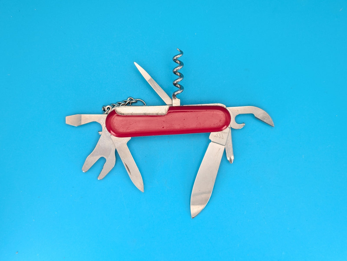 Wenger Cyclist Swiss Army Knife Multi Tool! With Bike Wrench! Red