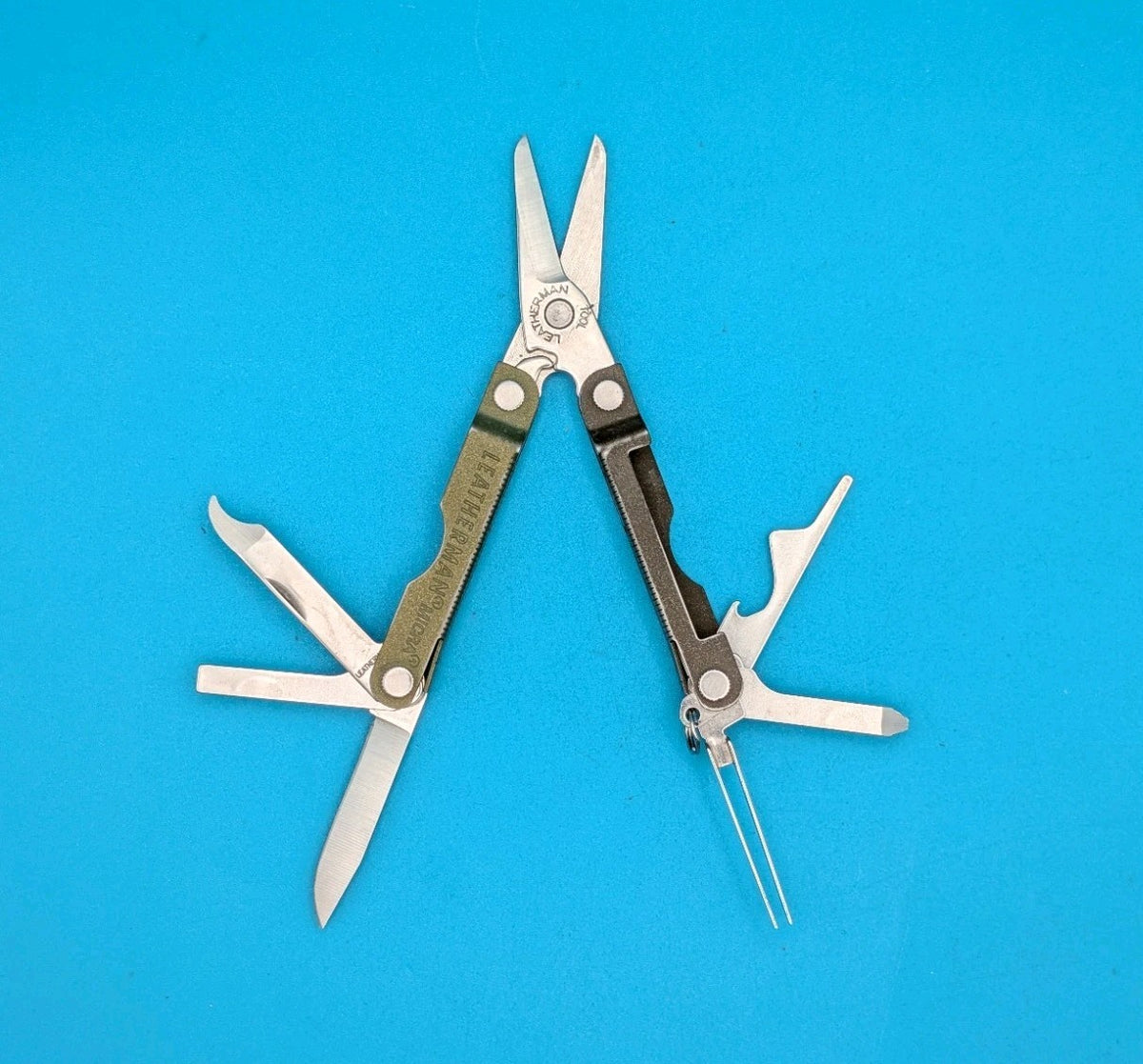 Leatherman Micra Multi-Tool, Knife, Scissors, Key Ring, Spruce!