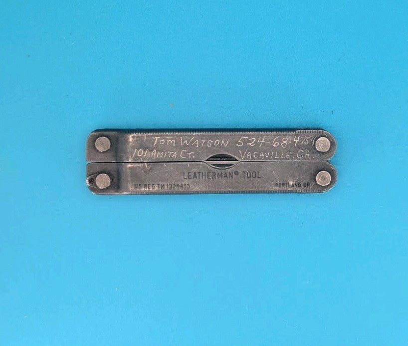 Leatherman PST Multi Tool! 04/93 Date Stamp! BLACK! TOM WATSON