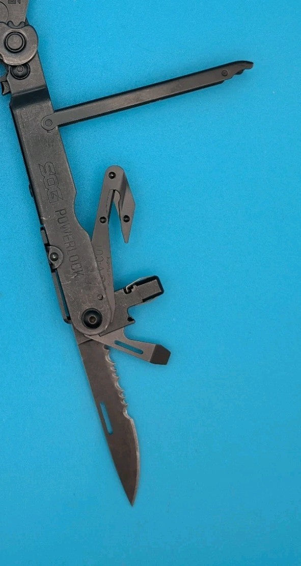 SOG PowerLock Multi Tool! WITH SHEATH! BLACK!!!