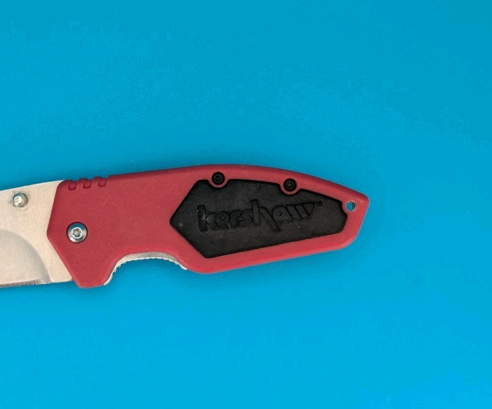 Kershaw 1445 Half Ton LinerLock Red & Black Wrench Clip Pocket Knife!