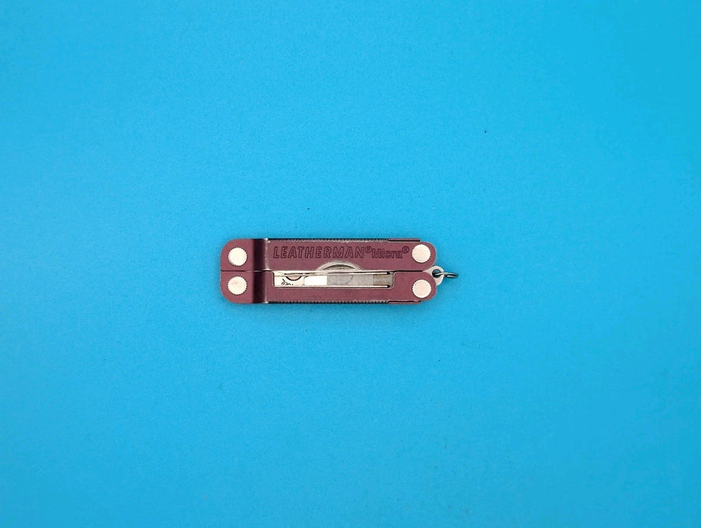 Leatherman Micra Multi-Tool, Knife, Scissors, Key Ring, Maroon!