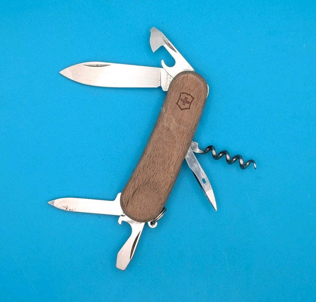 Victorinox Delemont EvoWood 10 85mm Swiss Army Knife Multi-Tool!