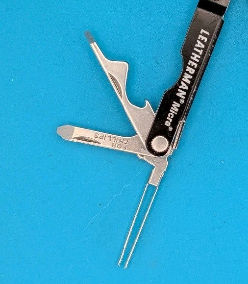 Leatherman Micra Multi-Tool, Knife, Scissors, Key Ring, Black