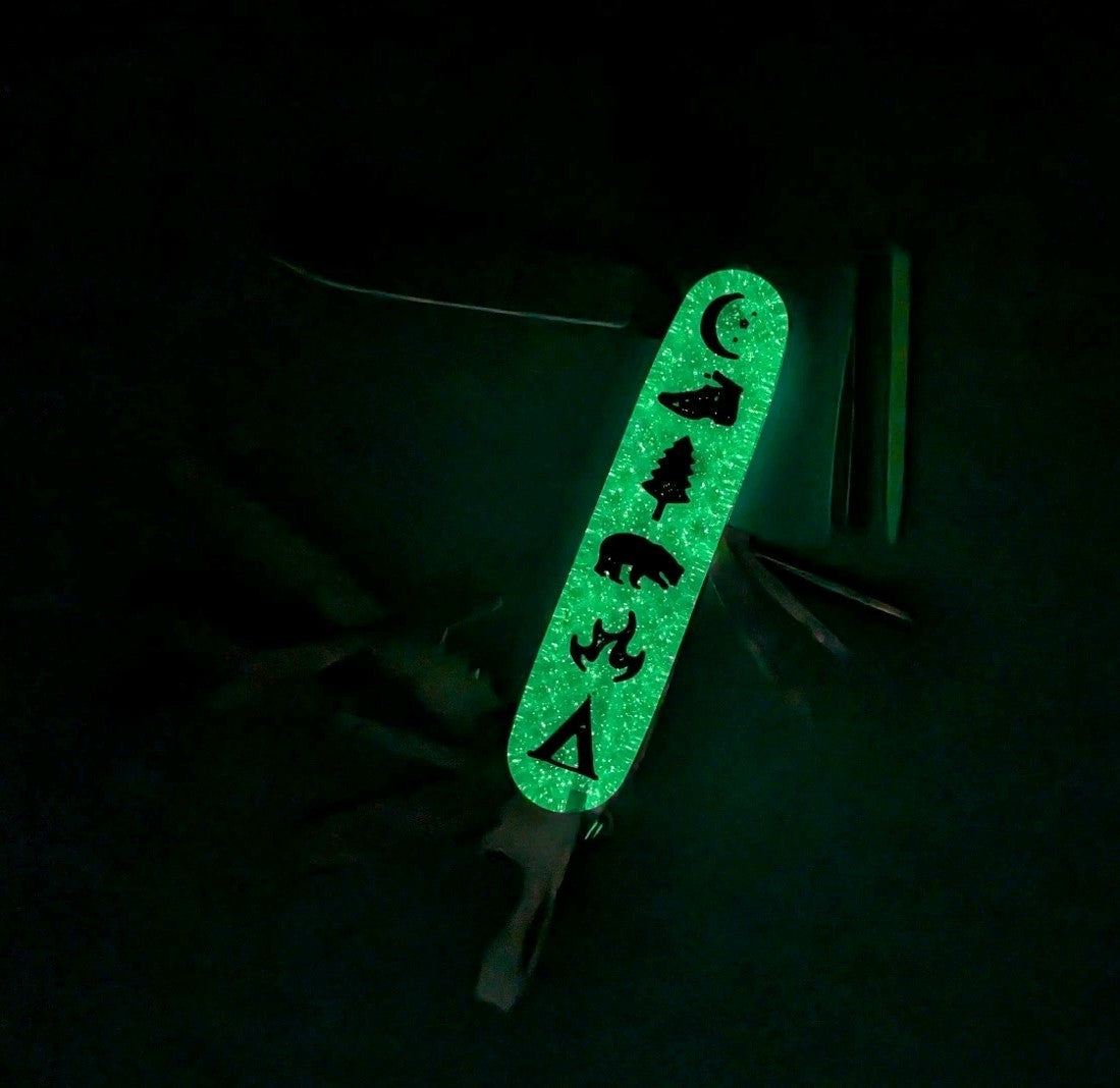 Custom Victorinox Fieldmaster Glow in the Dark Swiss Army Knife Multi Tool!